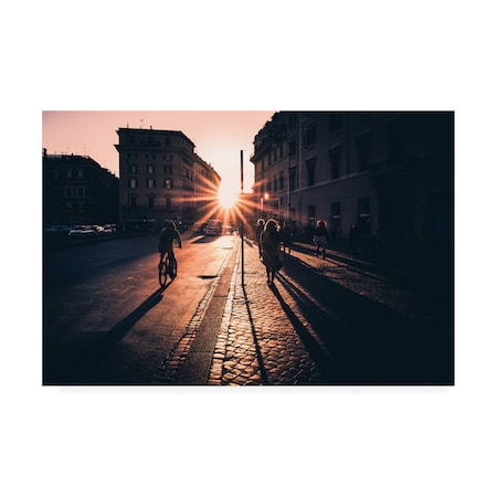 Massimiliano Mancini 'Urban Glare Sunrise' Canvas Art,12x19